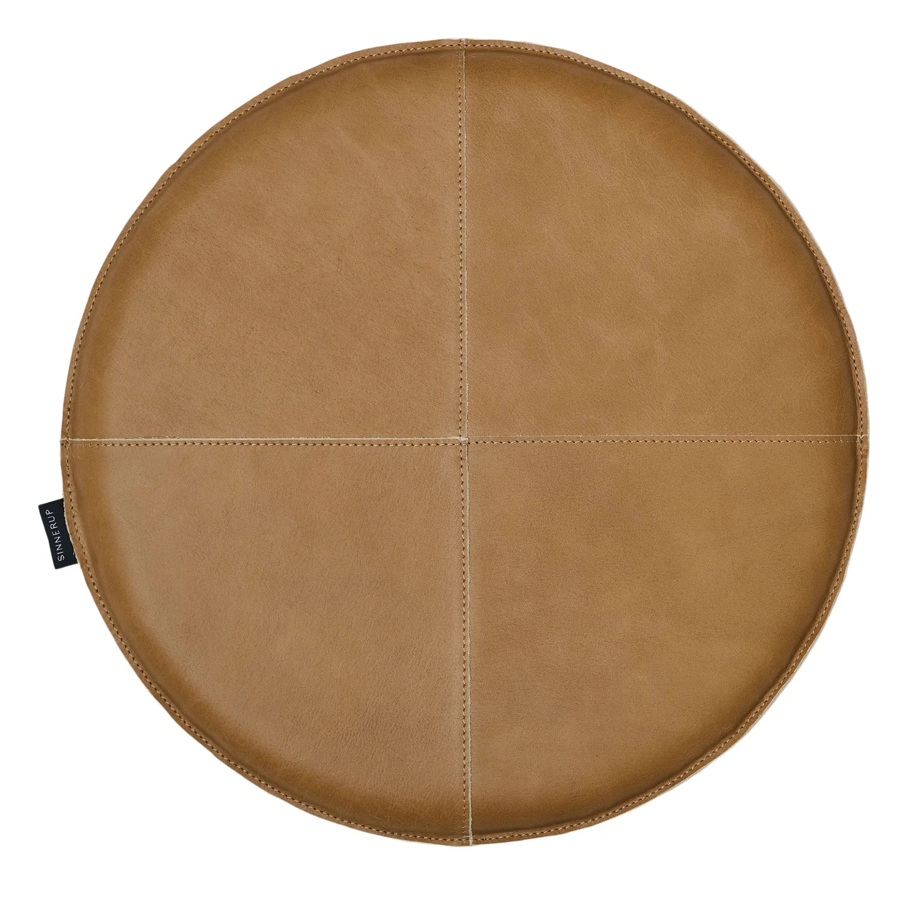 Sitzkissen aus Leder Latte