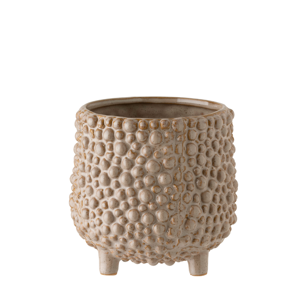 Dots Steingut-Blumentopf