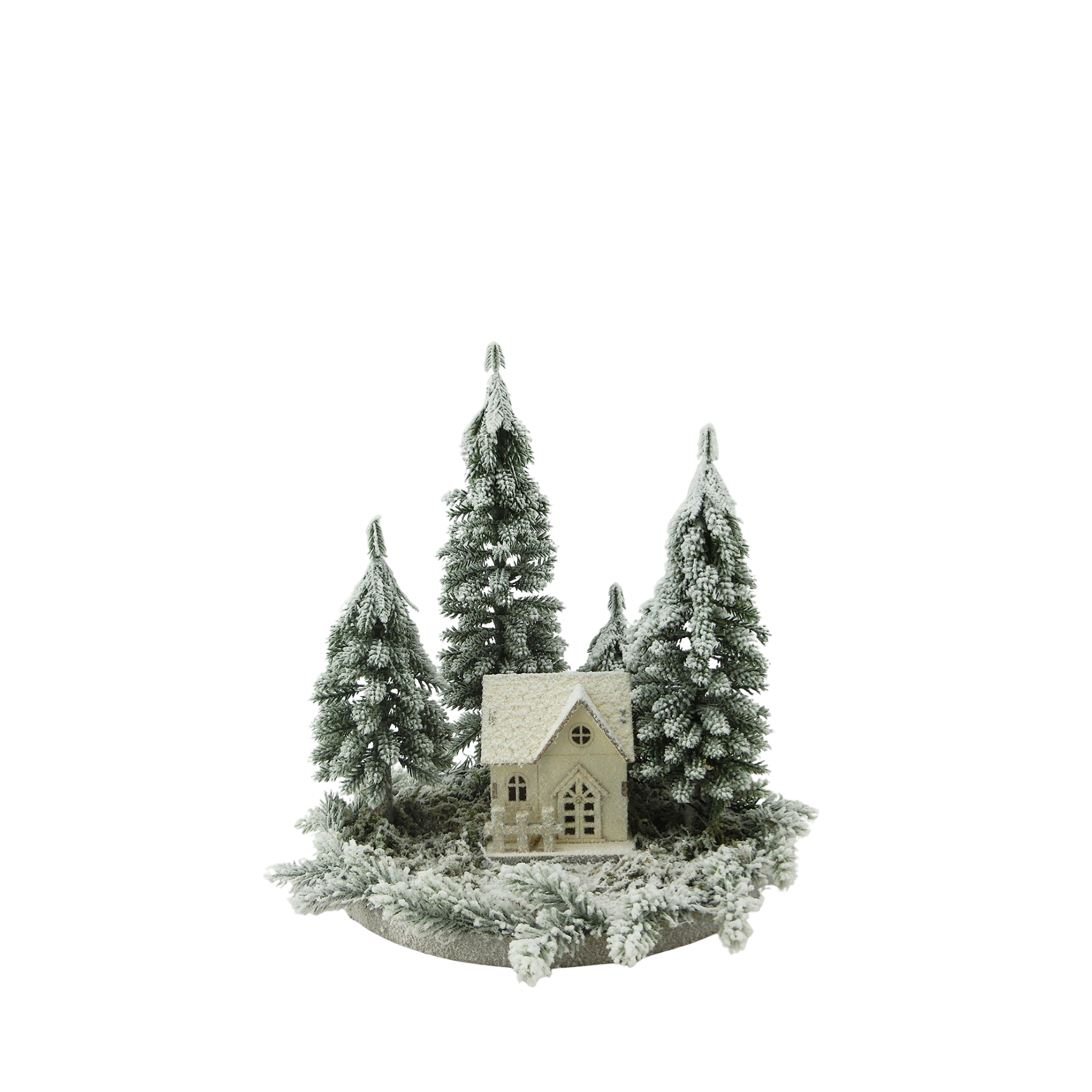 Skovly Dekoration mit Haus im Wald