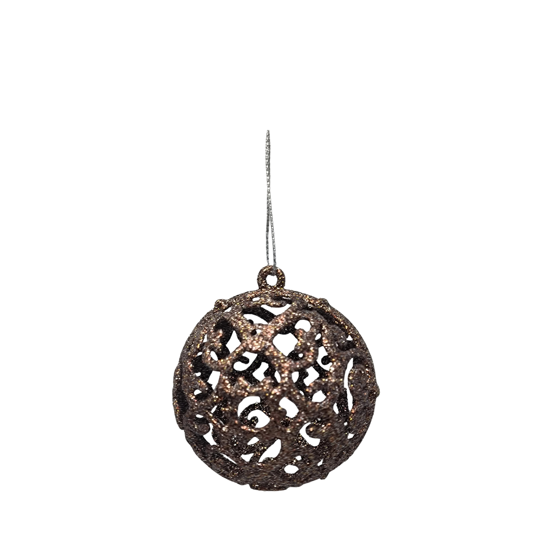 Weihnachtskugel mit Glitzer