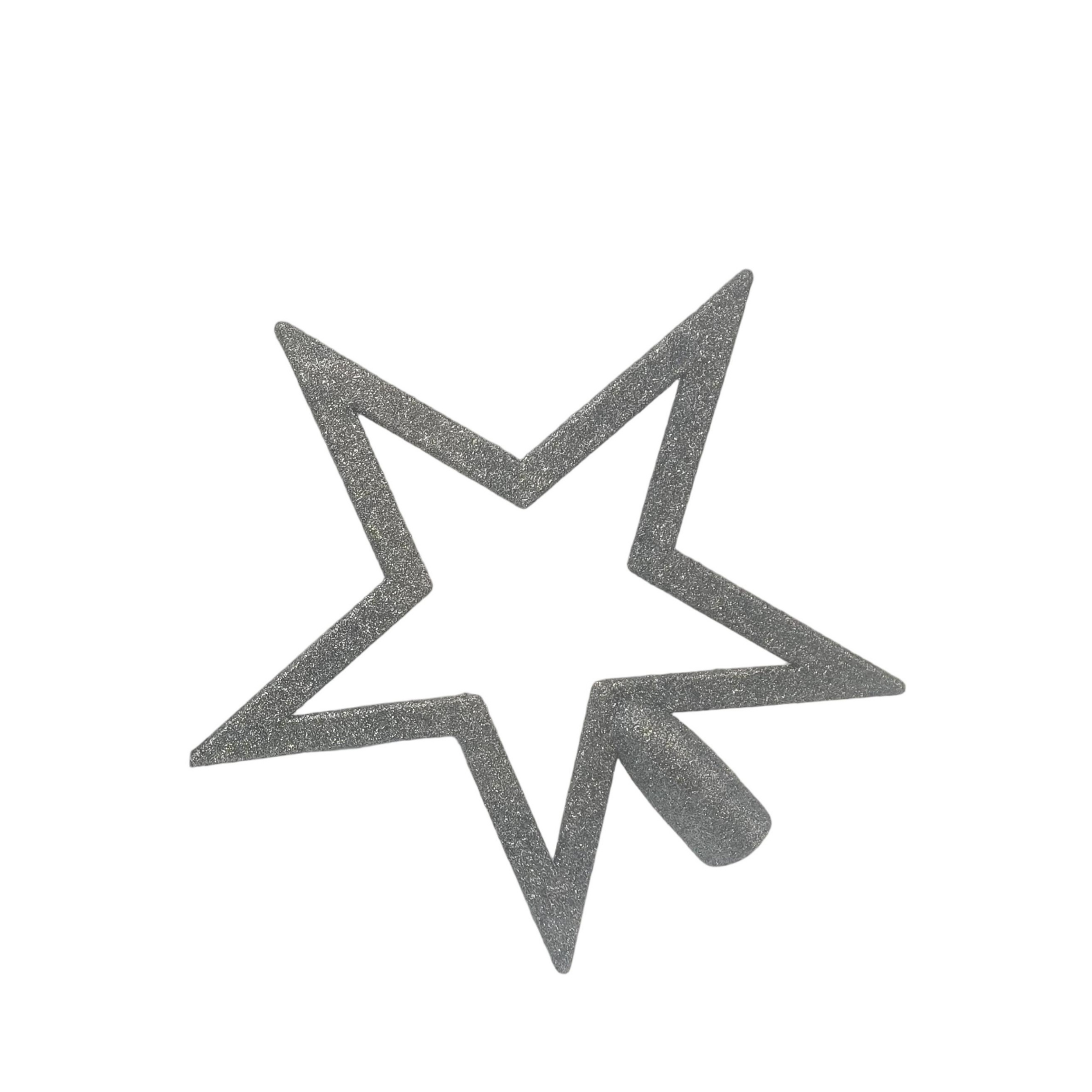 Baumspitze mit Glitzer