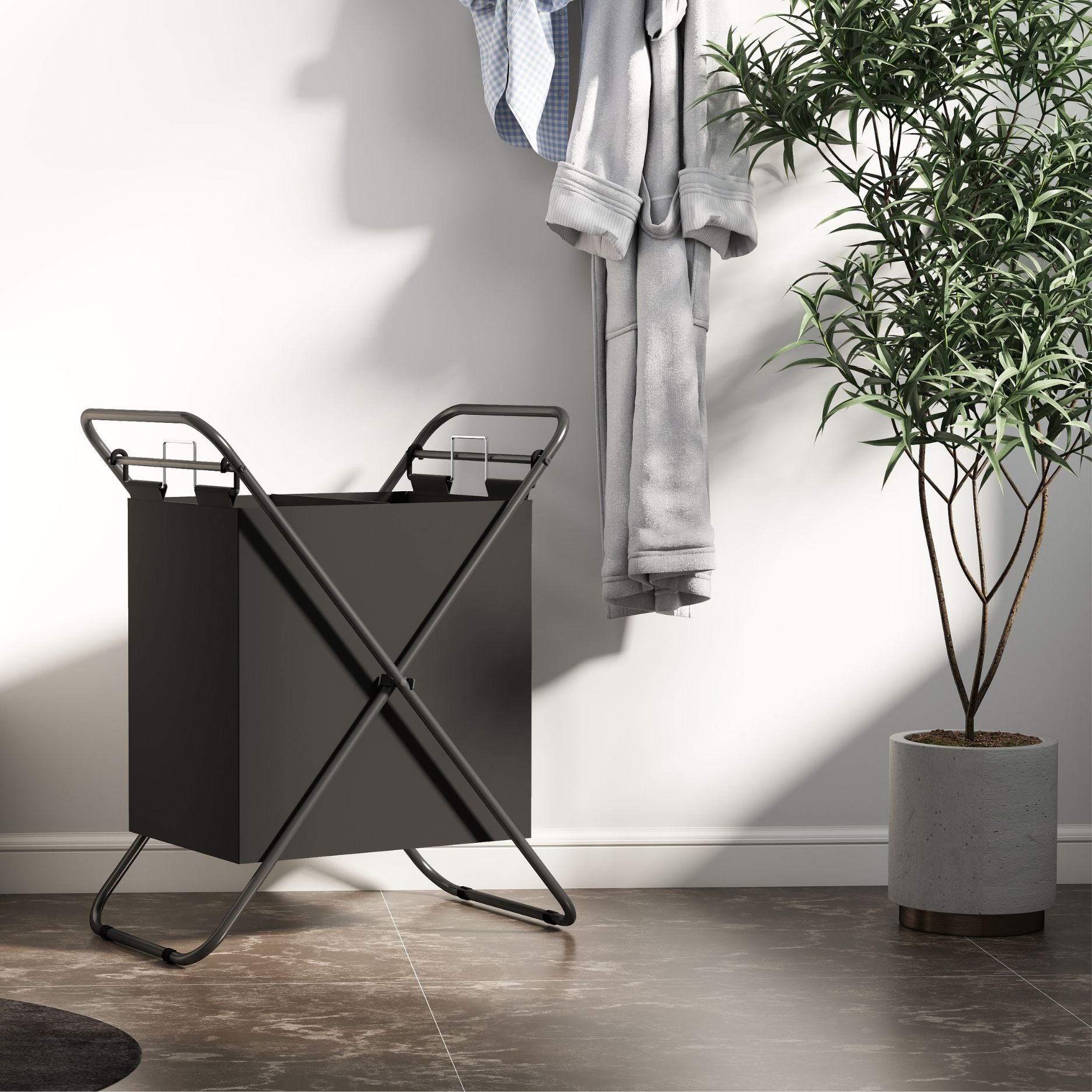 Folda faltbarer Wäschebeutel – 2 Fächer