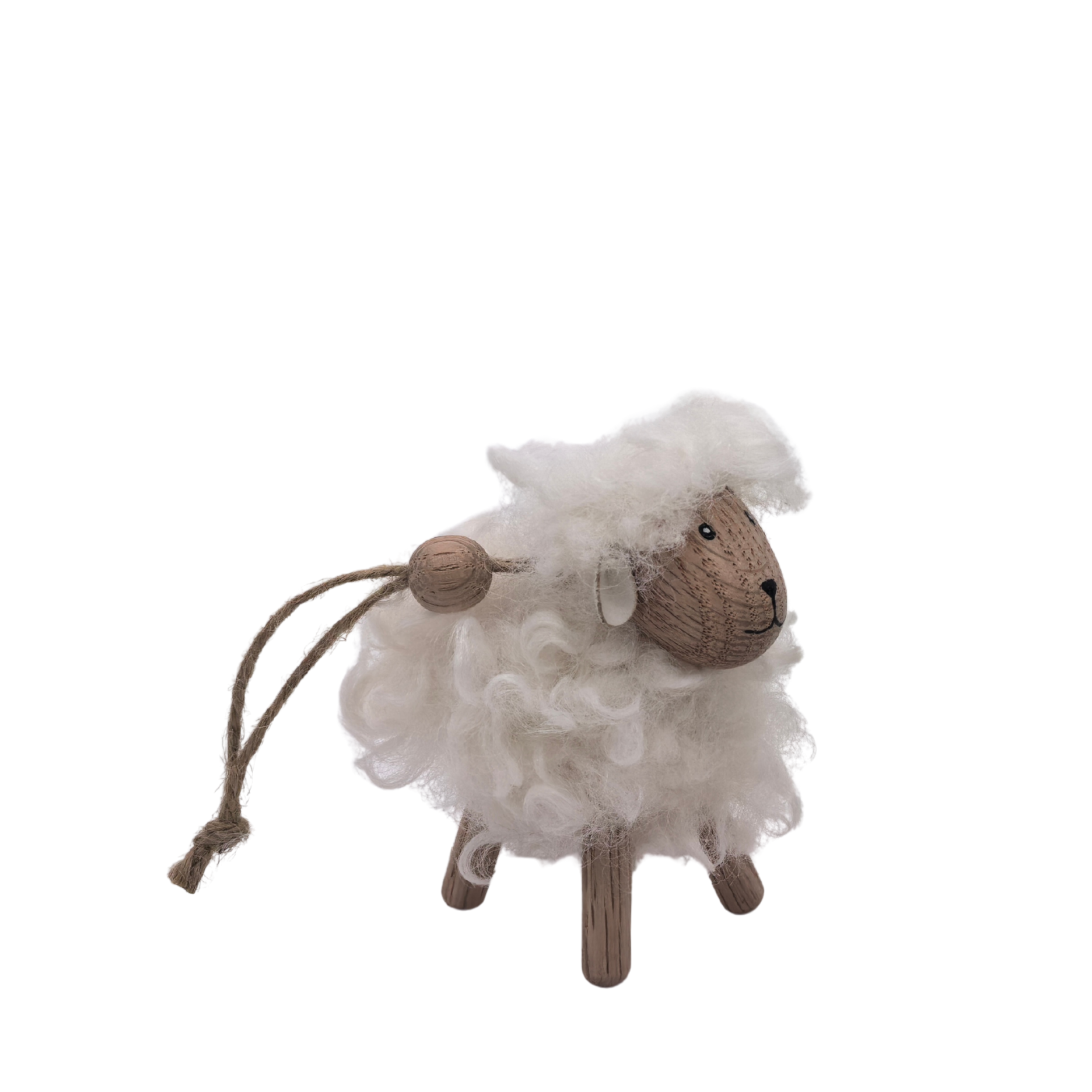 Hängendes Holzschaf
