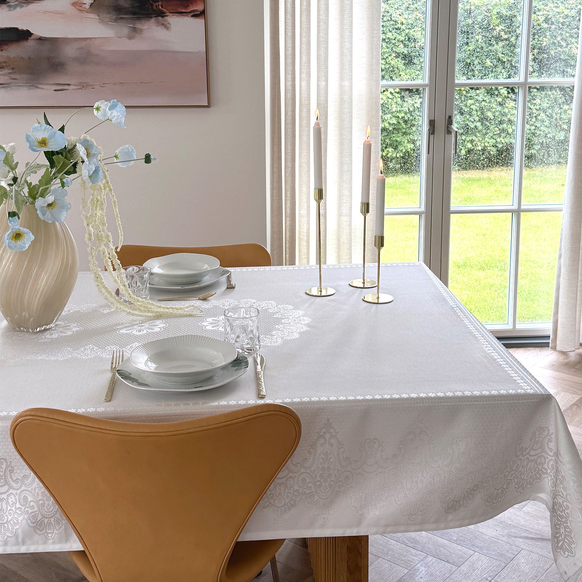 Spitzen-Tischdecke 150x320