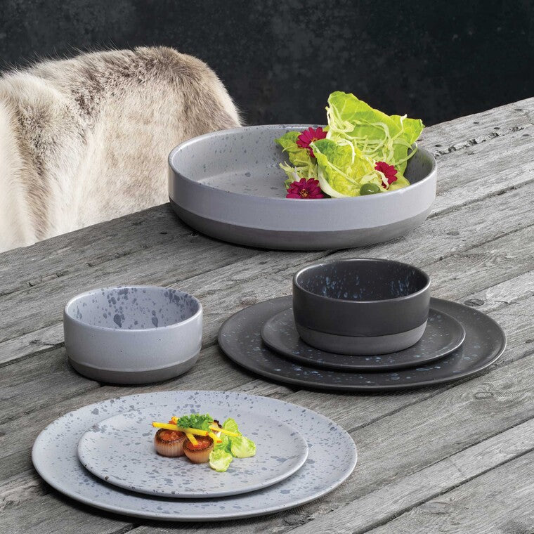 RAW Schale 13,5 cm Grau Spotted