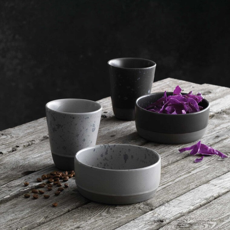 RAW Schale 13,5 cm Grau Spotted