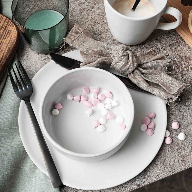 Raw schale artic white