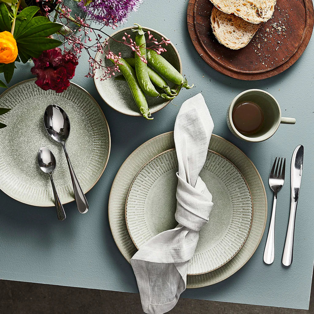 Relief becher 30 cl Steingut grün