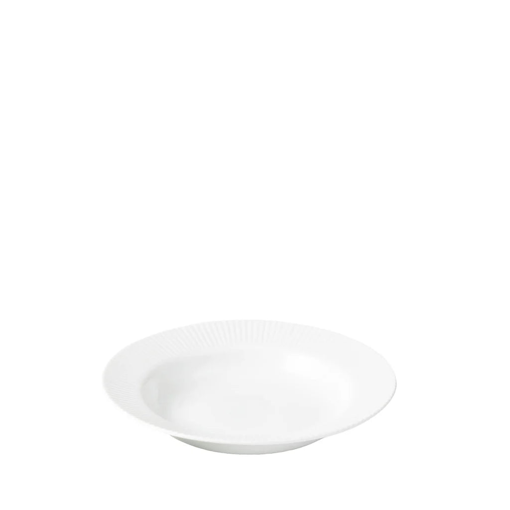 Groovy Suppenteller D22 Weiß Porzellan