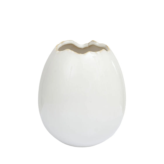 EGG Vase H9 cm Weiß
