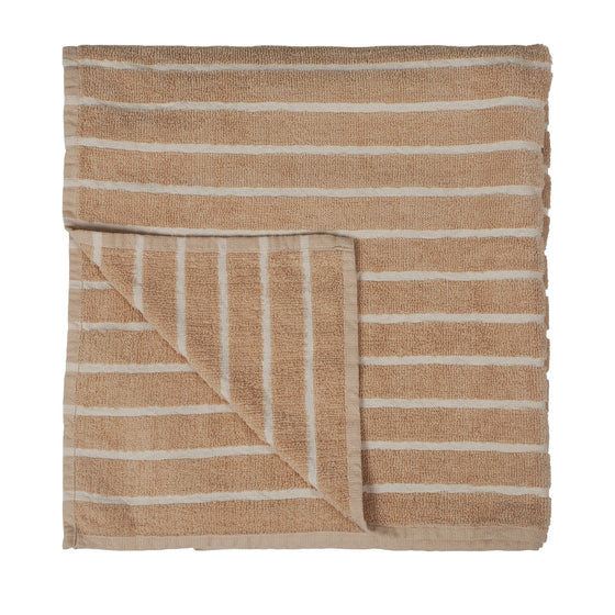 Life Stripe Strandhandtuch Beige
