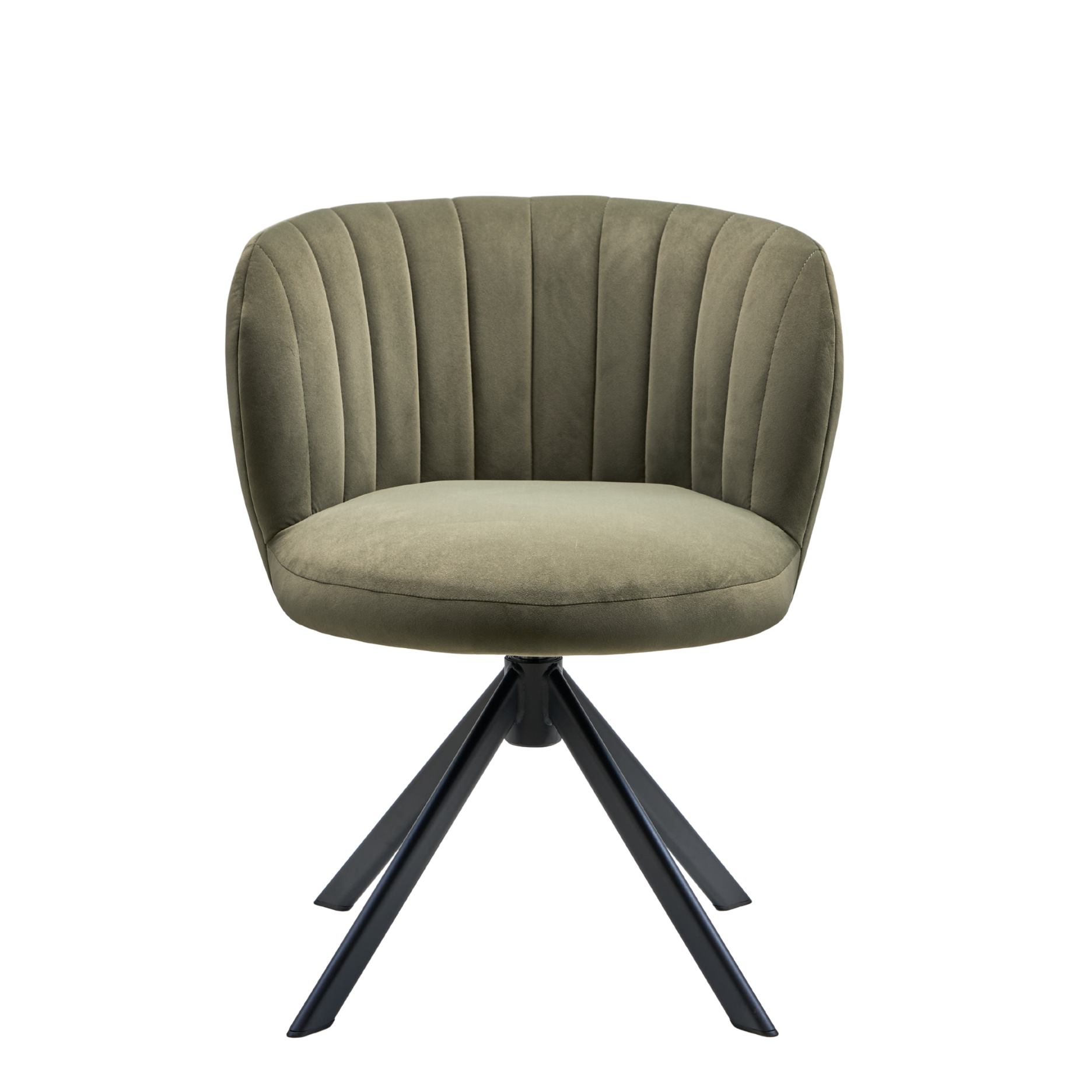 Shelly II Esszimmerstuhl - Velours mit Drehgestell (schwarz)