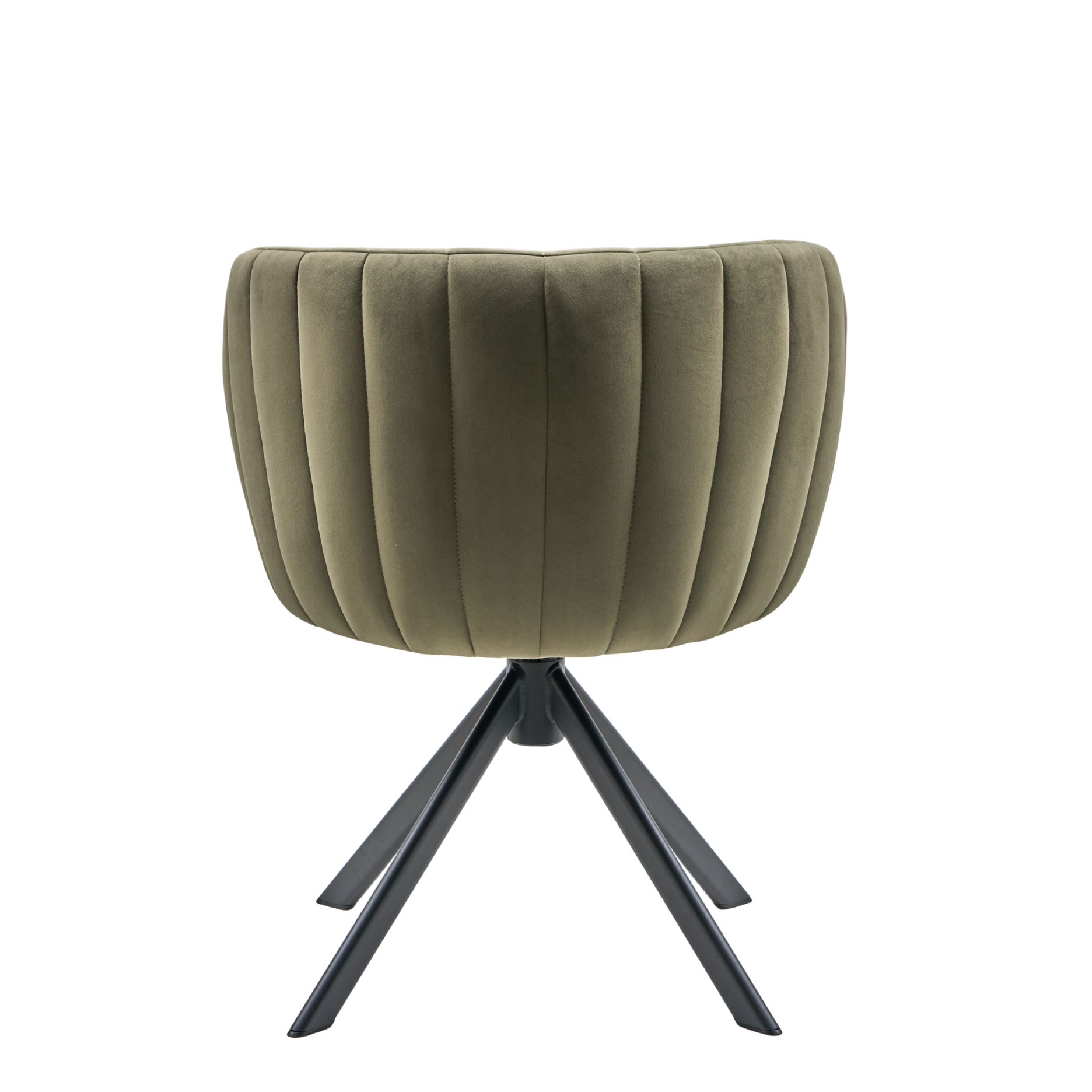 Shelly II Esszimmerstuhl - Velours mit Drehgestell (schwarz)