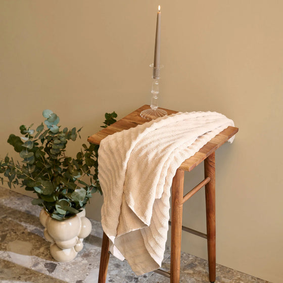 Aura Handtuch Beige 50 x 70 cm