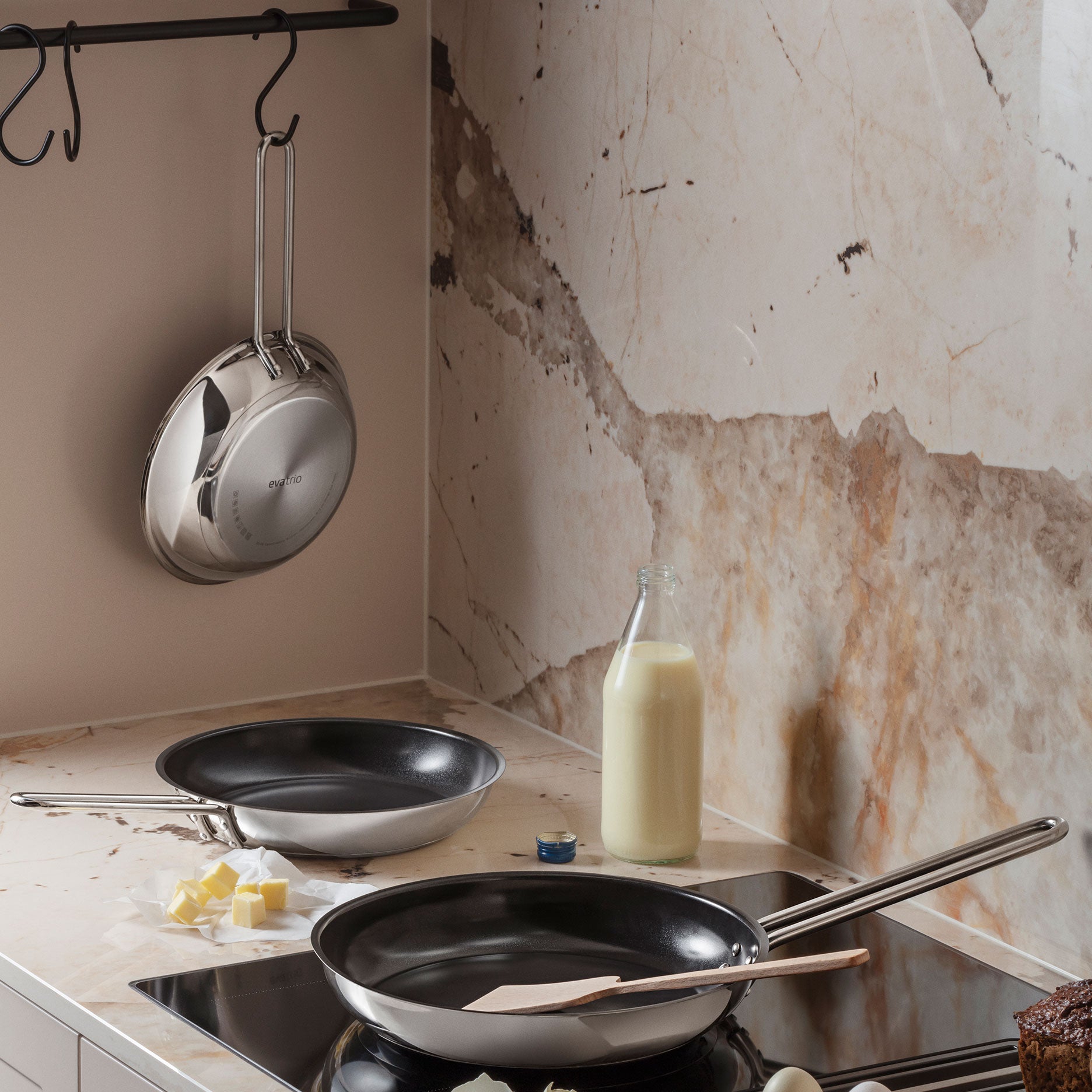 Bratpfanne Edelstahl Ø20 cm - Keramisch