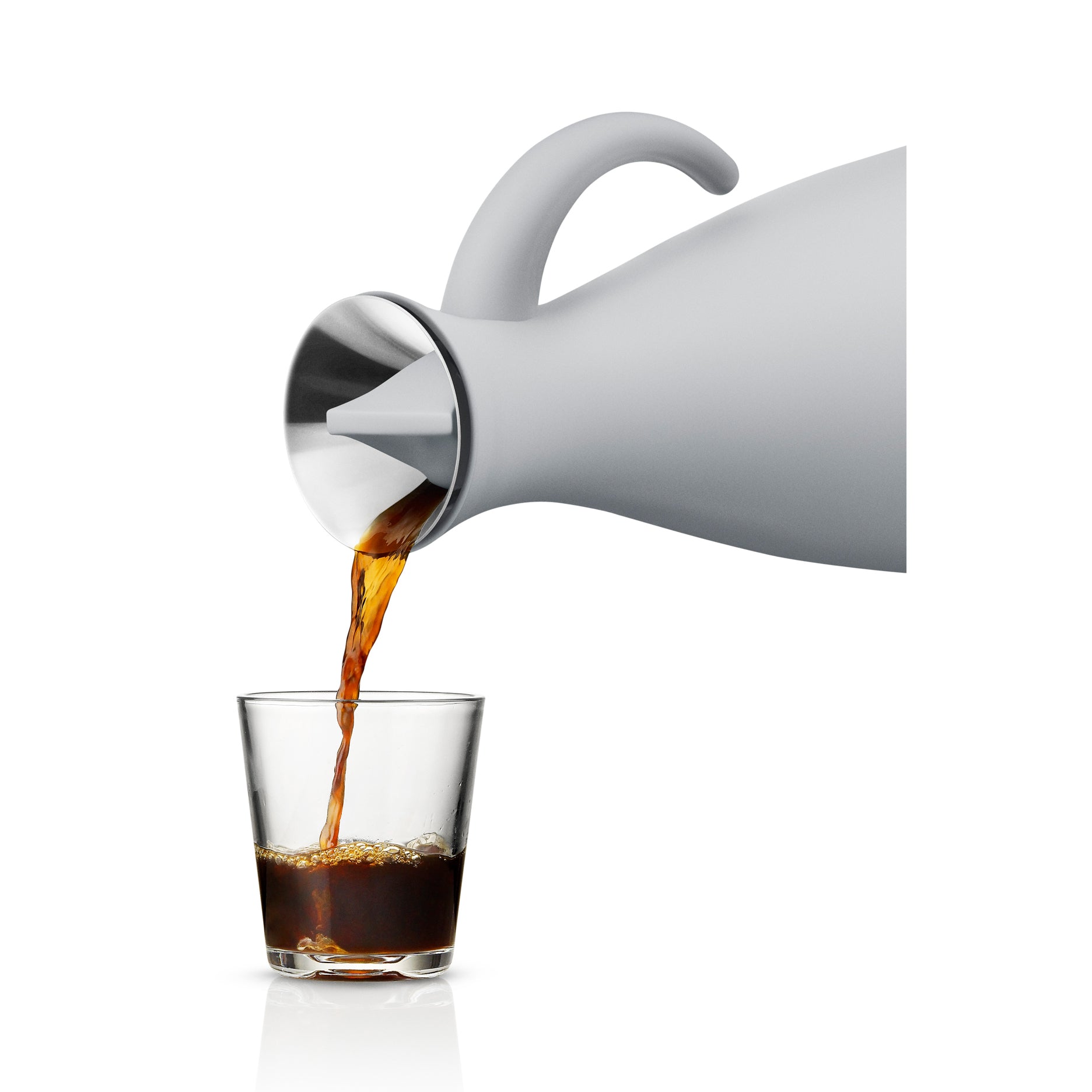 Thermoskanne 1 l, Marmor-Grau