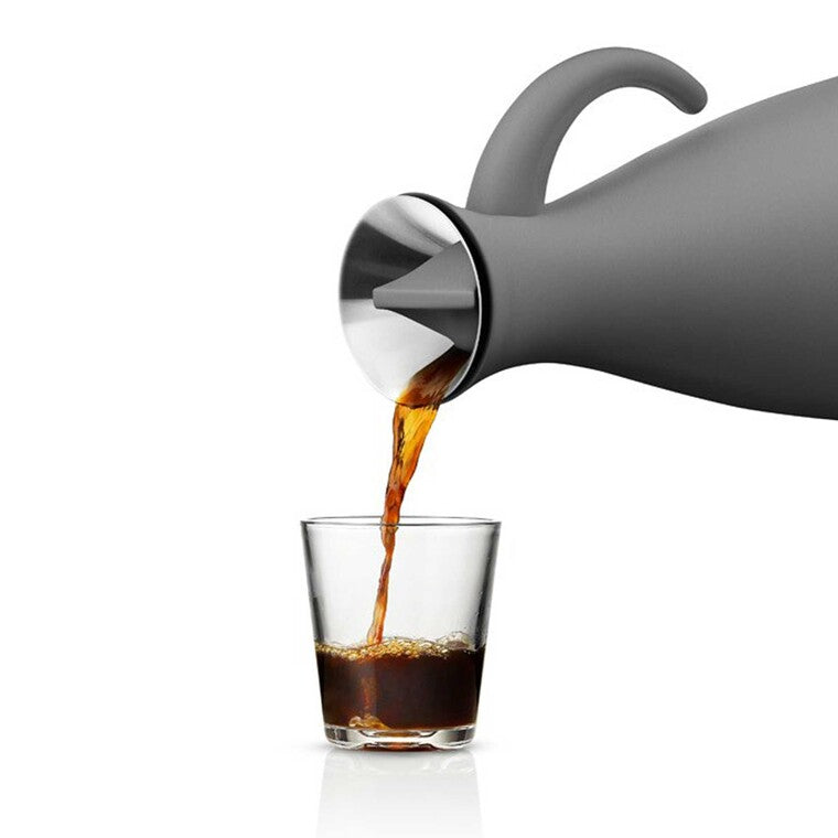 Thermoskanne 1 l, Matt-Grau