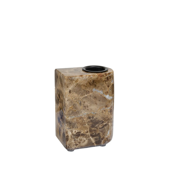 Marble II Cube Kerzenhalter 1 Kerze