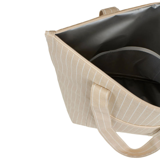 Stripe Kühltasche Beige