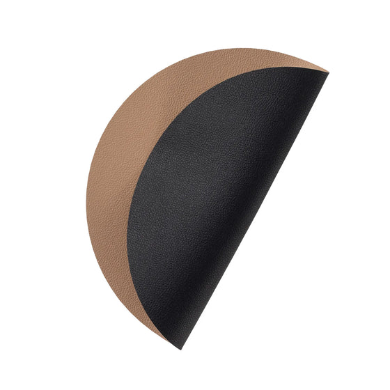 Wendbares Tischset Ø30 cm Latte/Schwarz
