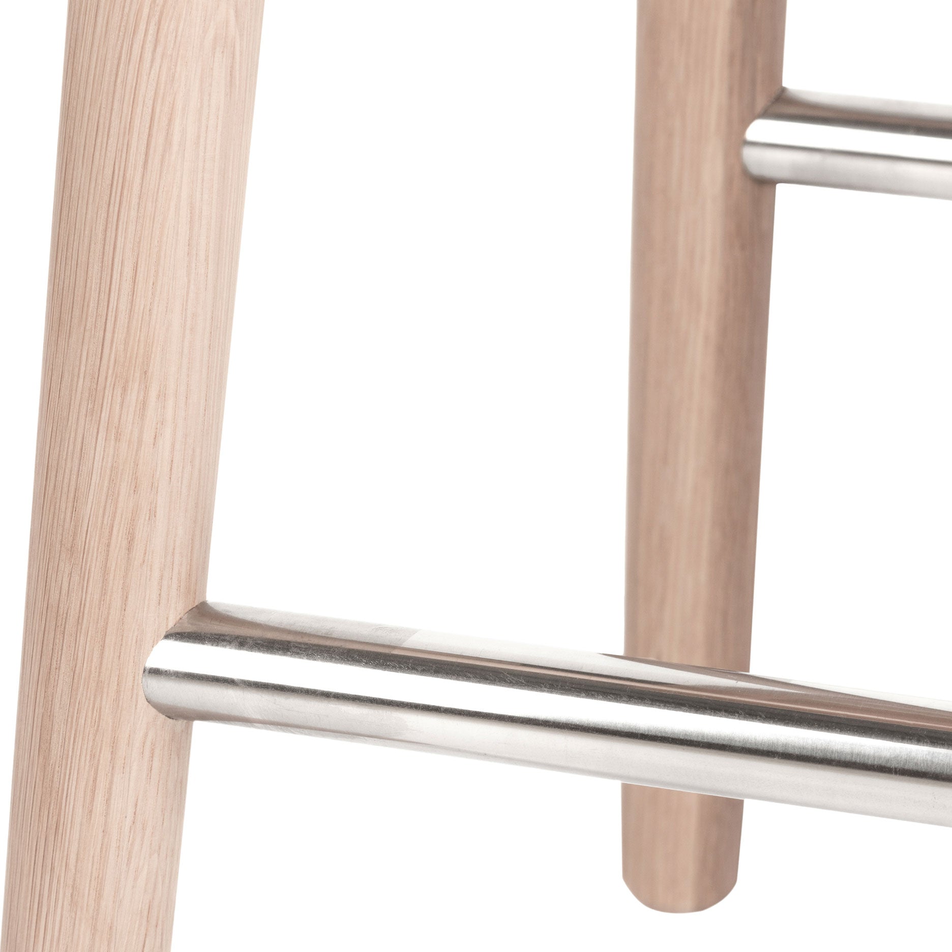 Wood II Küchenstuhl – weiß pigmentierte Eiche