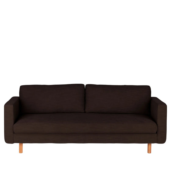 Stapleton 3er Sofa Dunkebraun