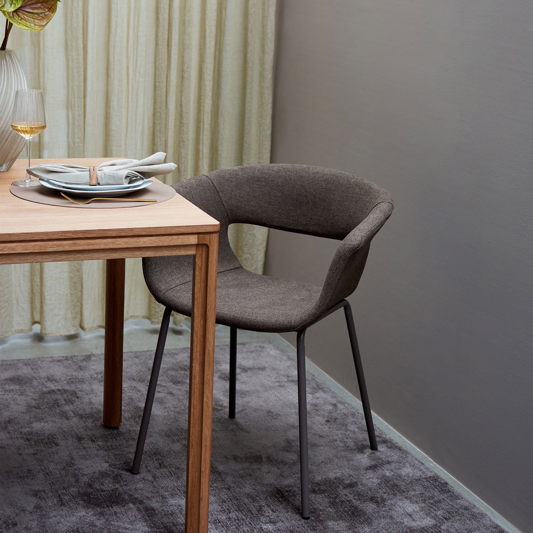 Messina Esszimmerstuhl Stoff