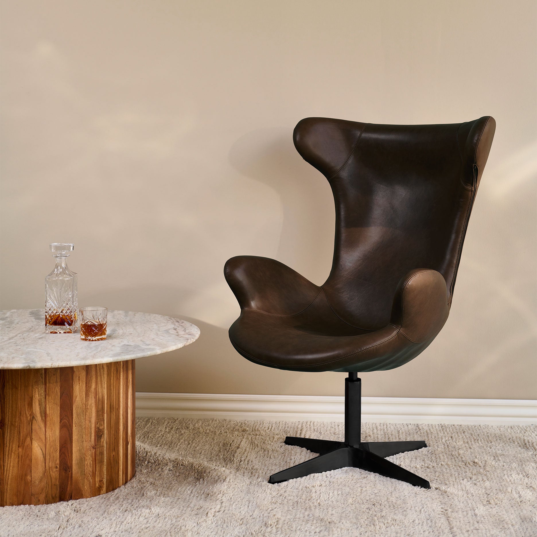 Victor Sessel Cognac Leder