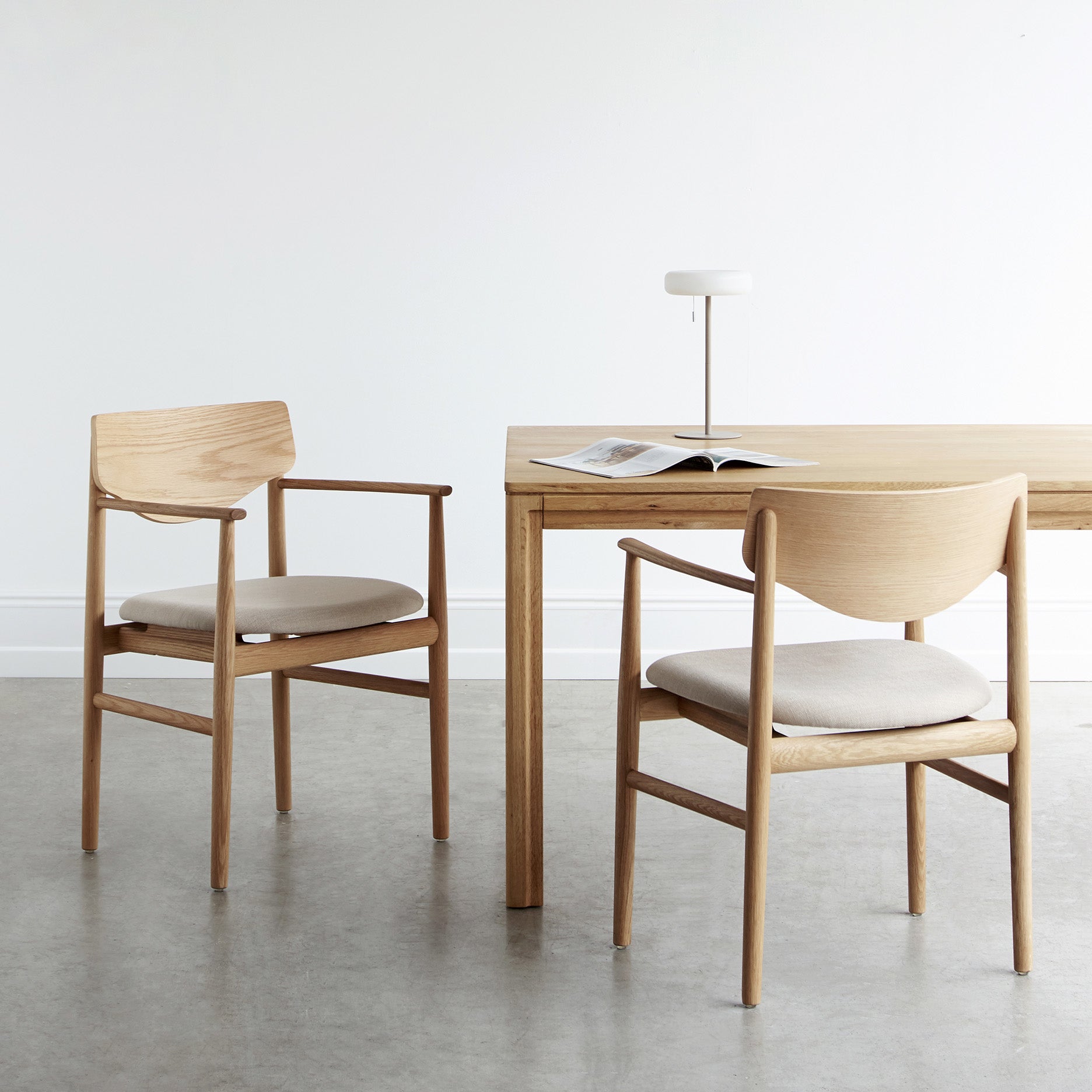 Celeste Esszimmerstuhl mit Armlehnen - Stoff