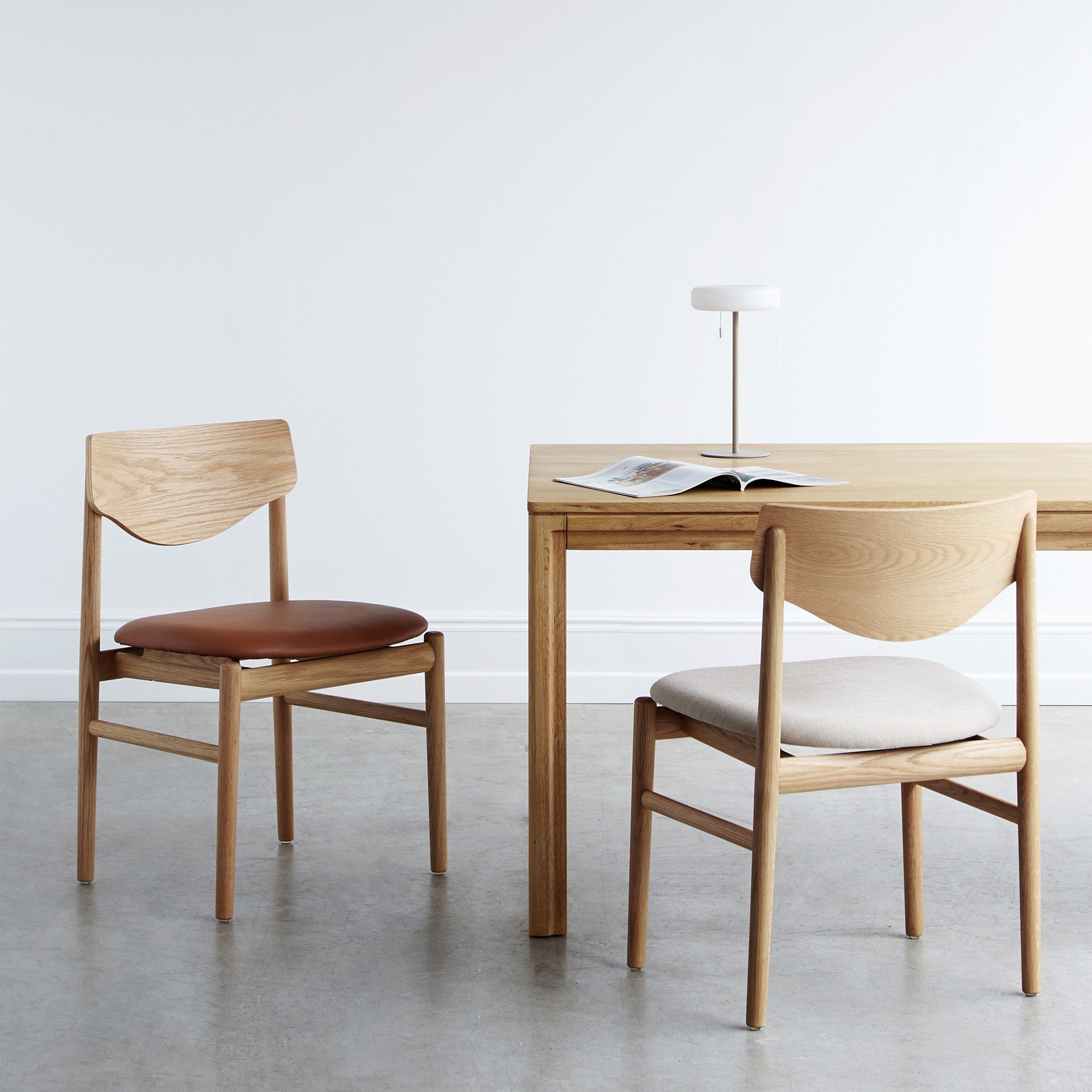 Celeste Esszimmerstuhl ohne Armlehnen - Leder