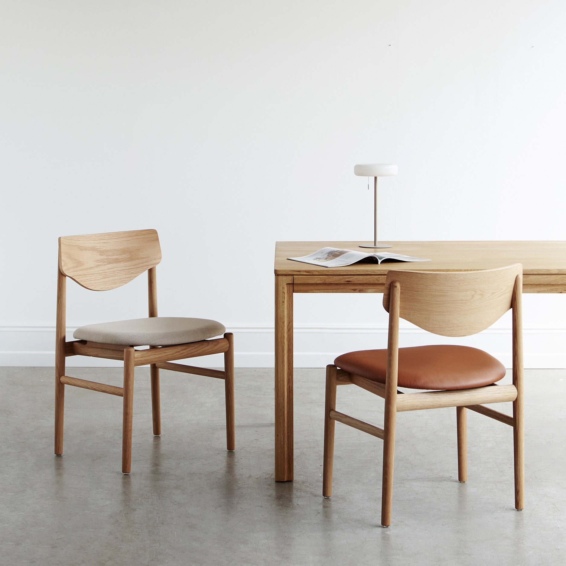 Celeste Esszimmerstuhl ohne Armlehnen - Leder