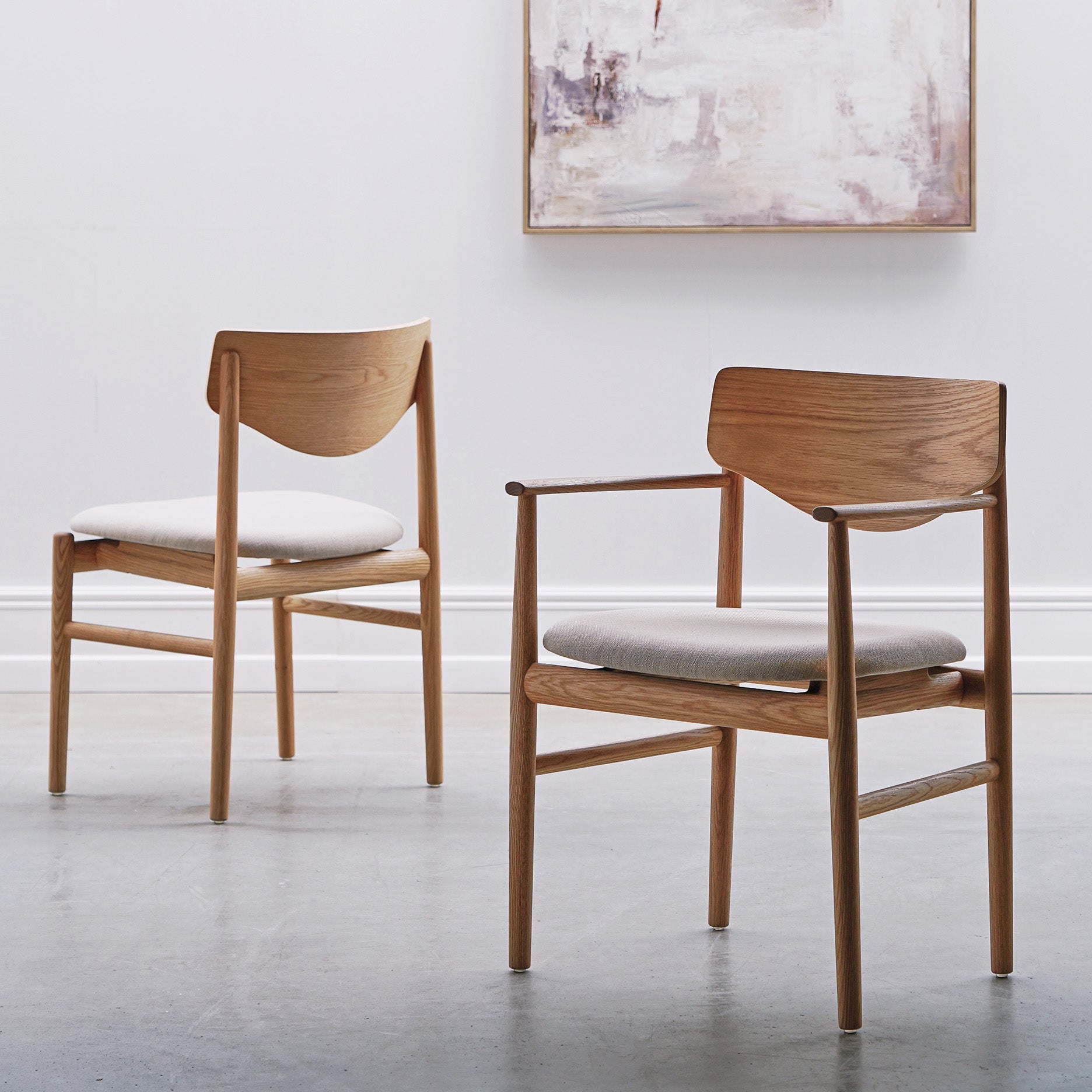 Celeste Esszimmerstuhl ohne Armlehnen - Stoff