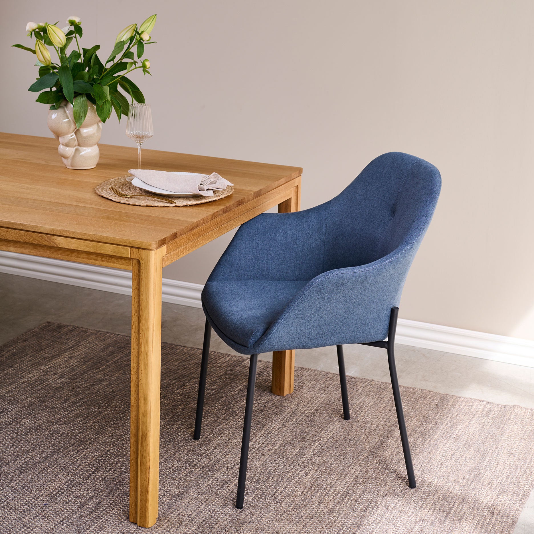 New Age Stuhl m. festen beinen - Stoff