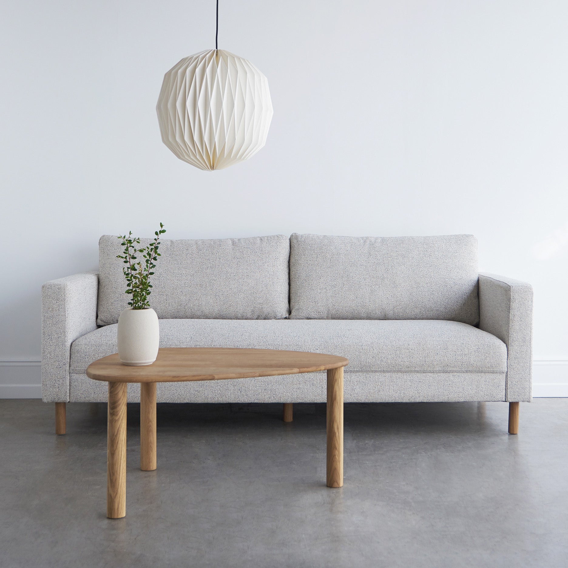 Stapleton II 3-Sitzer Sofa - Eichenbeine