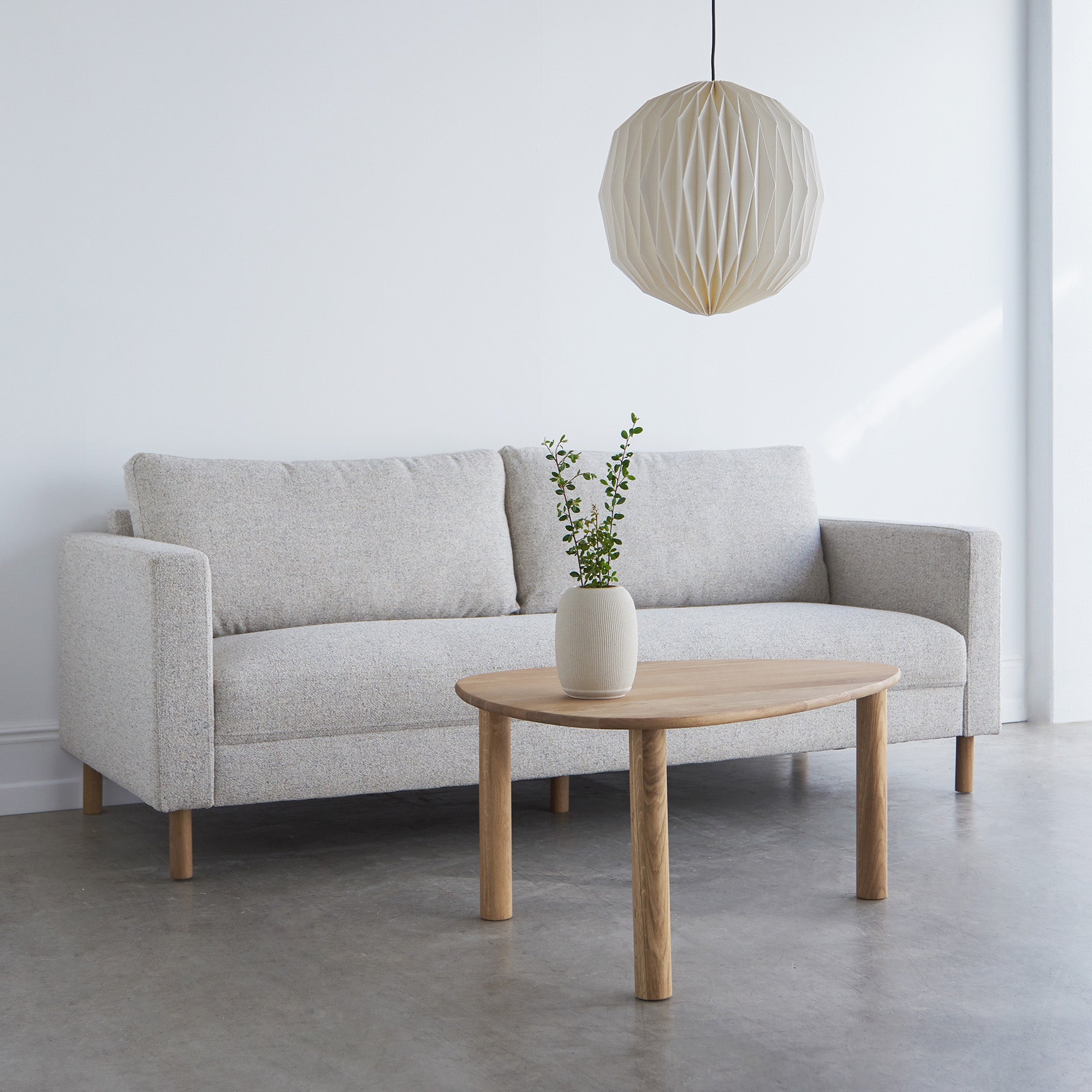 Stapleton II 3-Sitzer Sofa - Eichenbeine