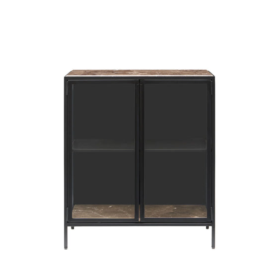 Mason II Vitrine Marmor Braun
