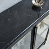 Mason II Vitrine Marmor Schwarz