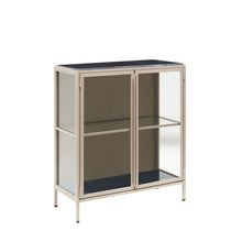  Mason II Vitrine Braun Marmor Schwarz
