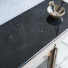 Der Mason II Vitrine Braun Marmor Schwarz