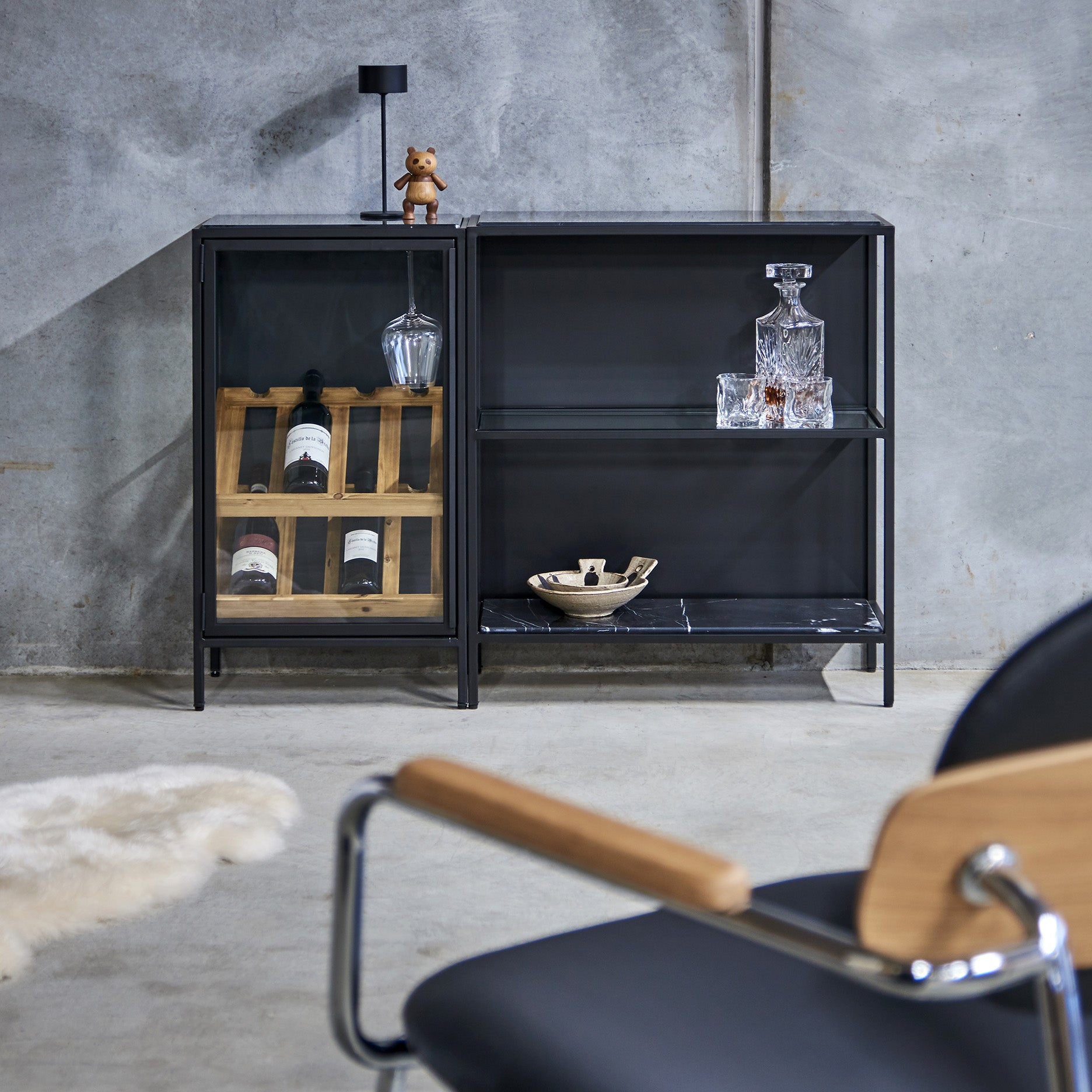 Mason II kleiner Weinschrank H80