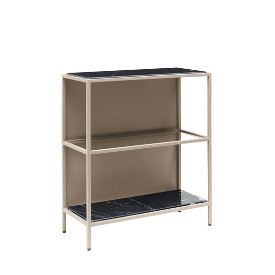 Mason II Regal – hellbraun Marmor Schwarz