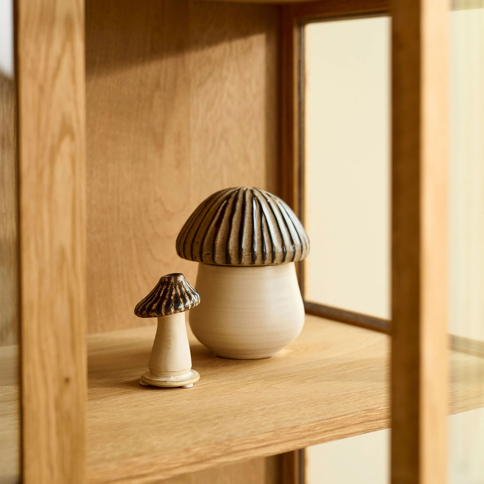 Arti Fungi Vase Hellbraun H9