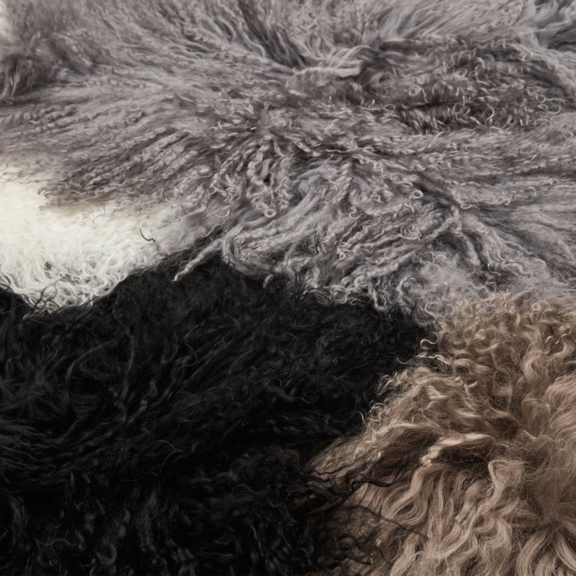 Lammfell Sitzkissen 40 x 40 cm