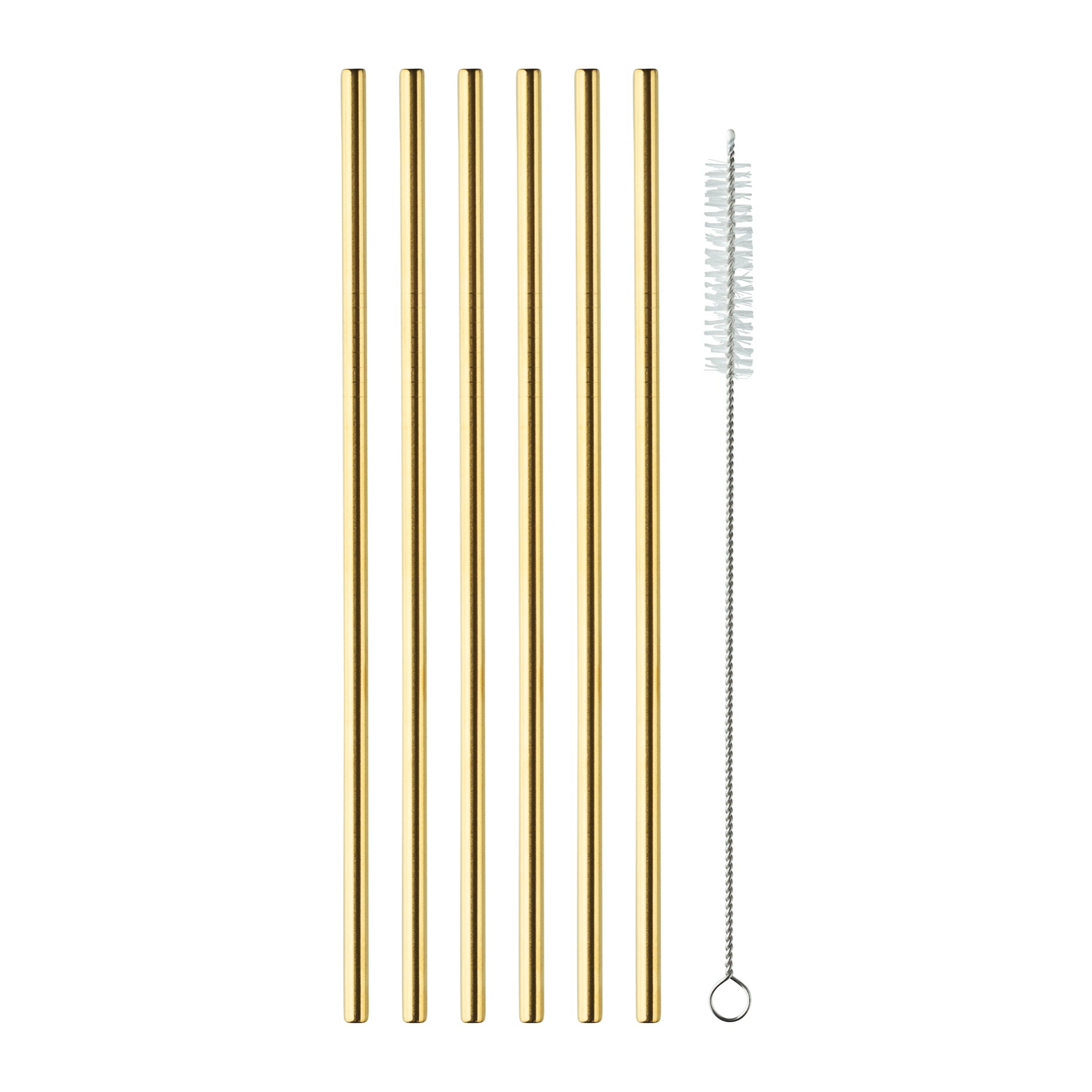 Metallstrohhalme 6 Stück