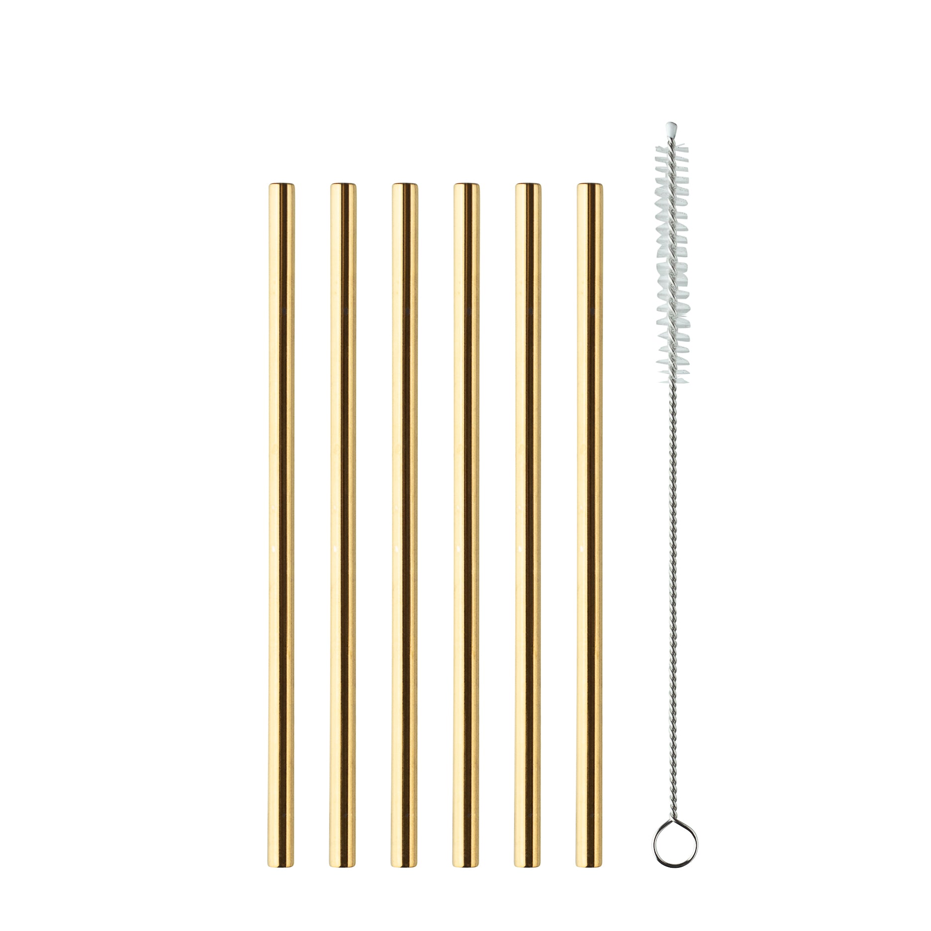 Metallstrohhalme 6 Stück