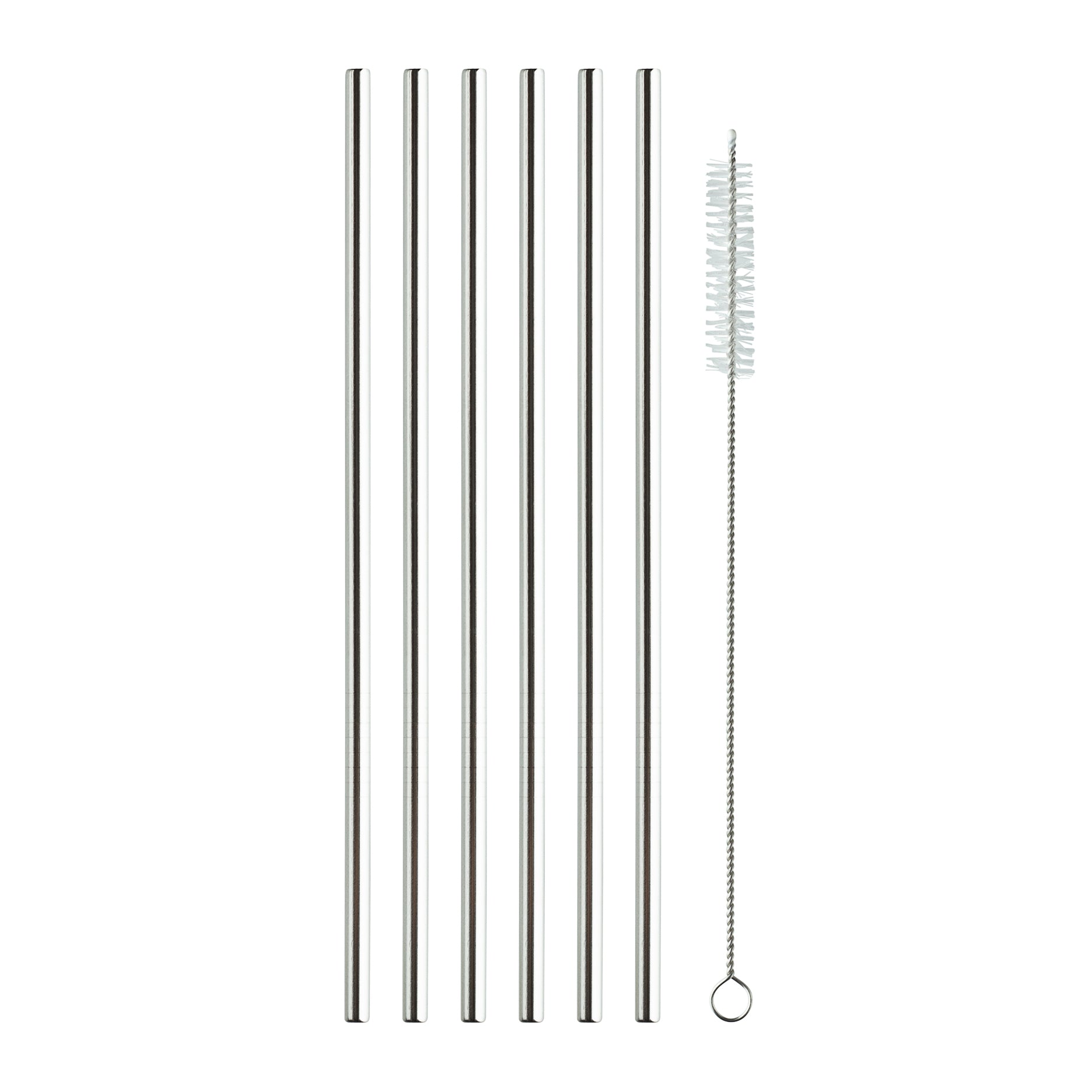 Metallstrohhalme 6 Stück