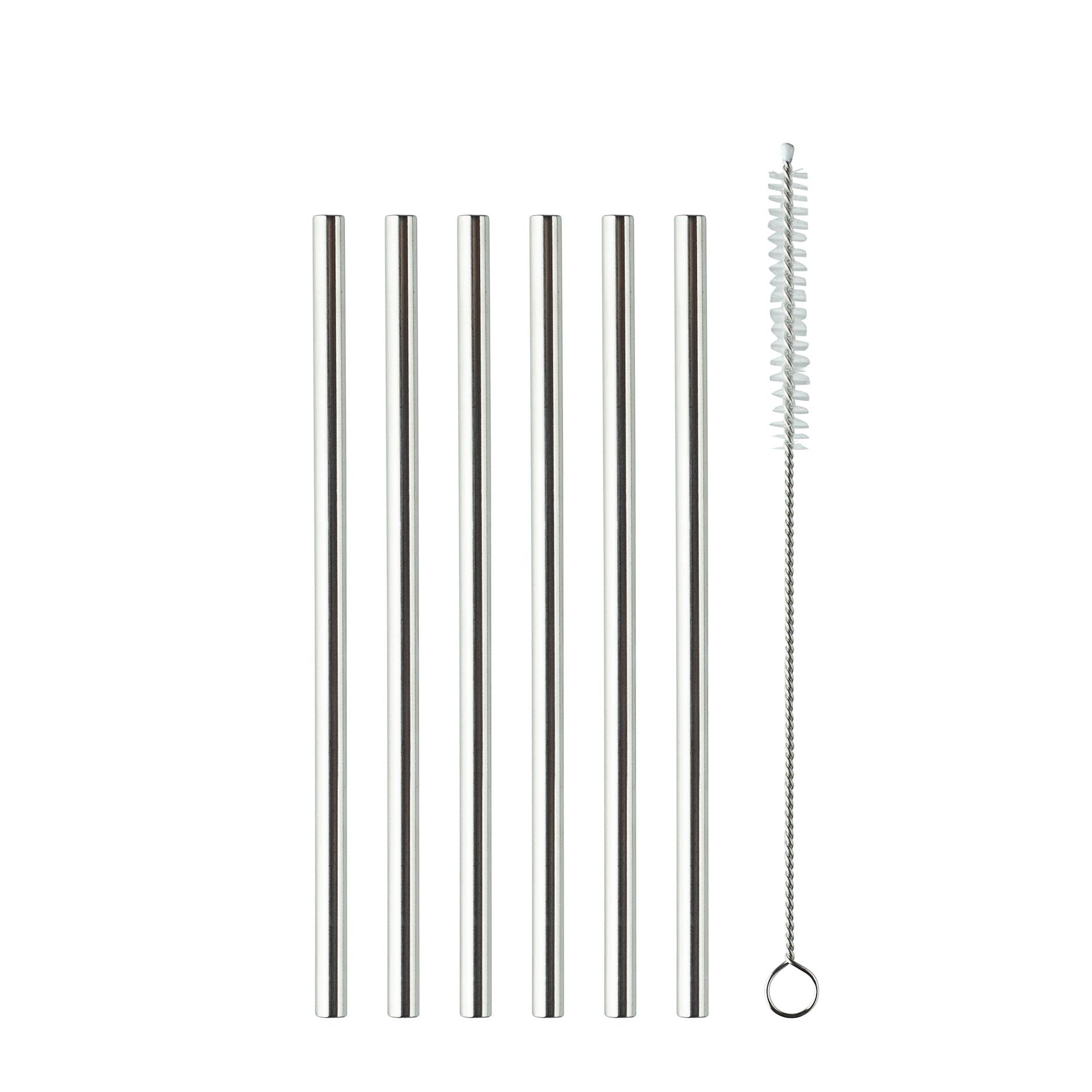 Metallstrohhalme 6 Stück