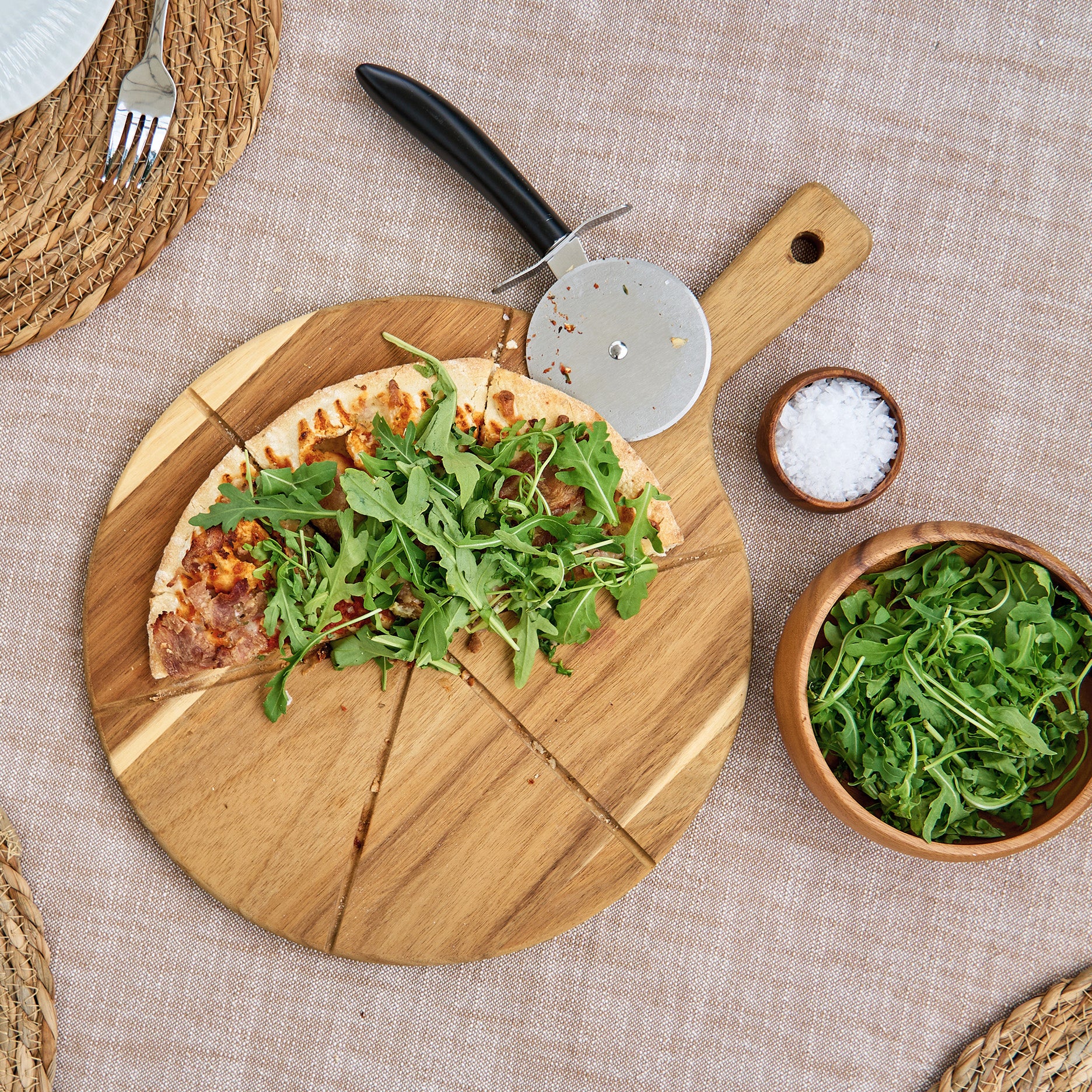 Pizza-Schneide-Set, 2-teilig