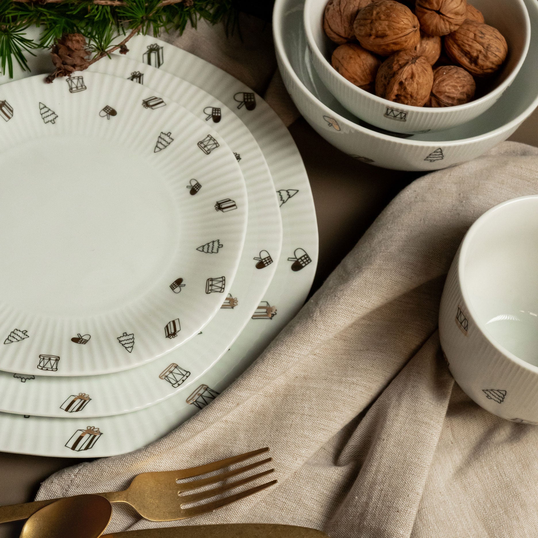 Magic Christmas Teller D18cm - 2 stk.