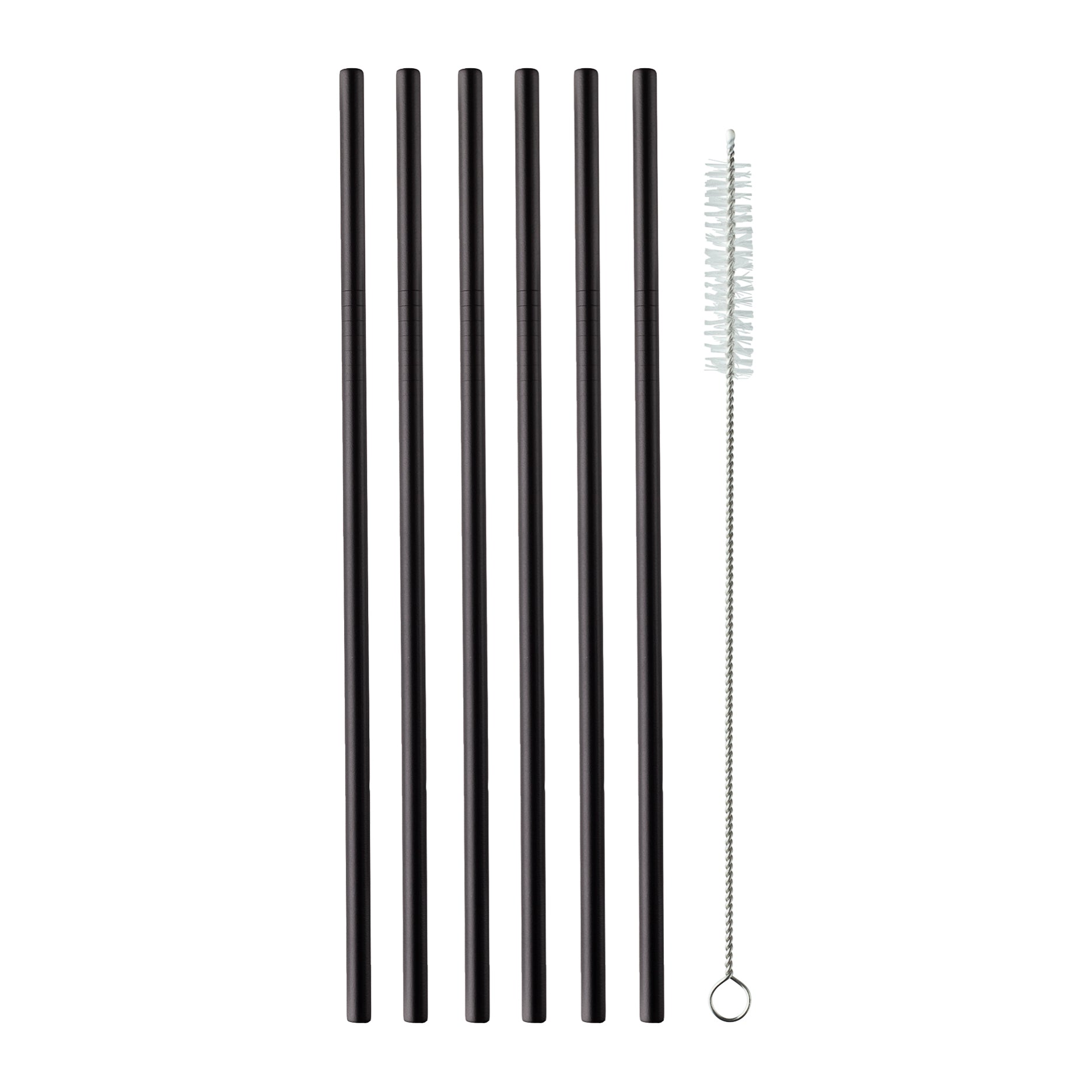 Metallstrohhalme 6 Stück